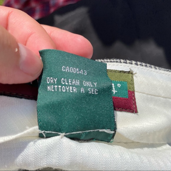 Men’s Plaid Wool Cashmere Blend Dress Pants - Picture 6 of 6